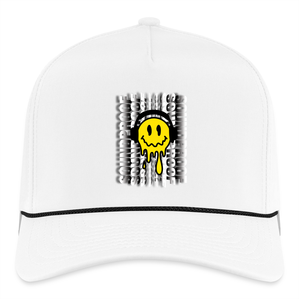 Smiley Rope Cap - white/black