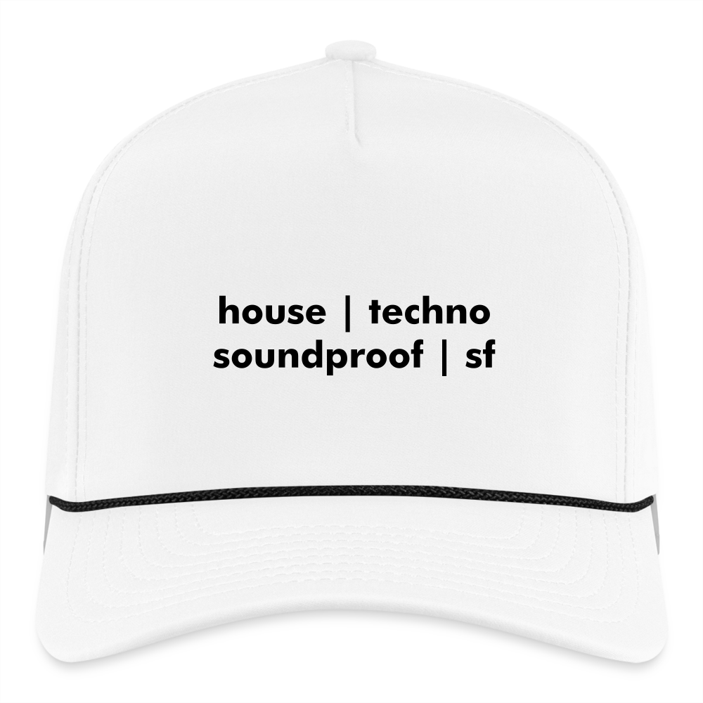 House | Techno Rope Cap - white/black
