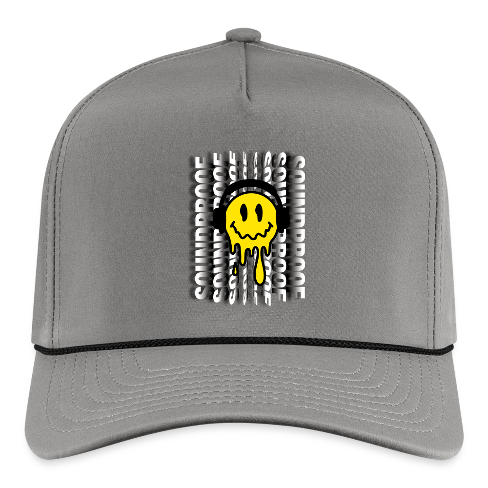 Smiley Rope Cap - gray/black