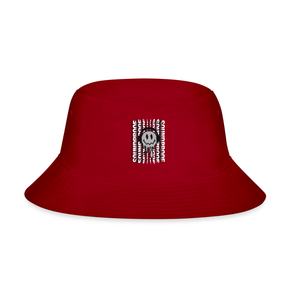 Bucket Hat - Melted Smile - red