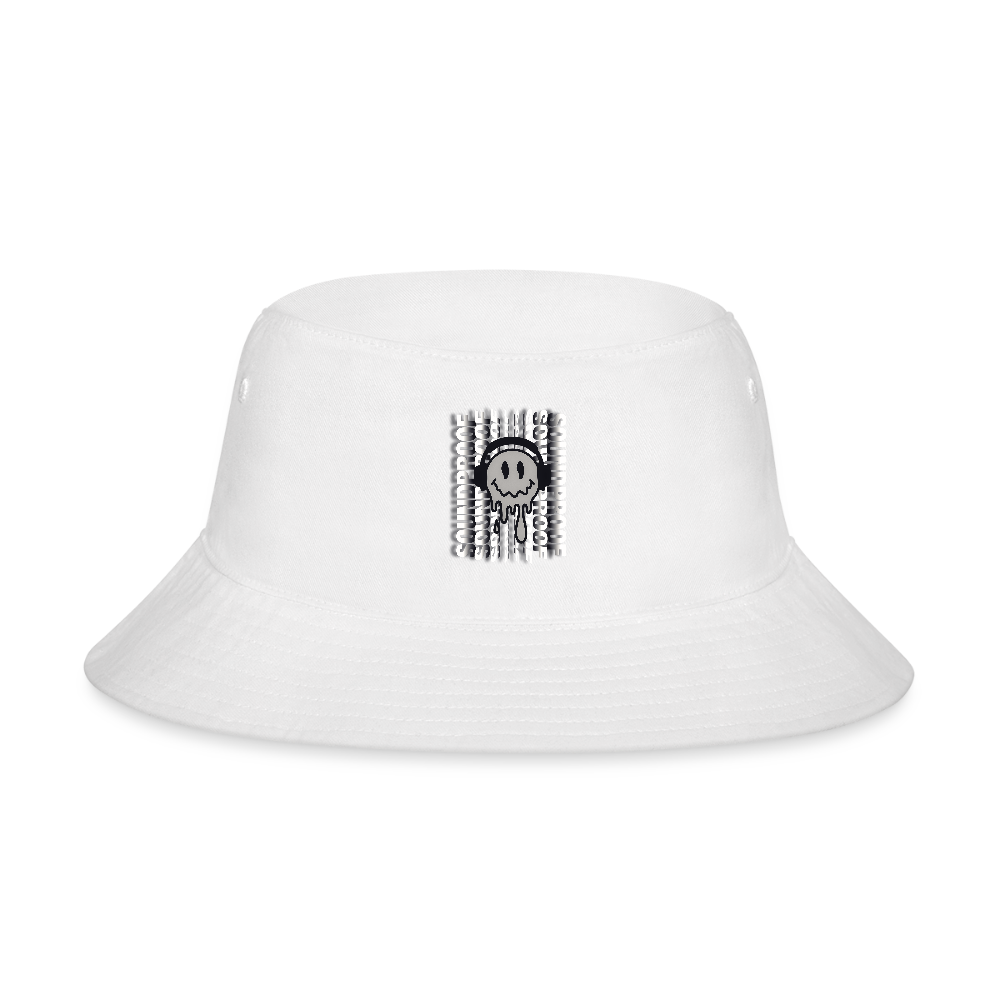 Bucket Hat - Melted Smile - white