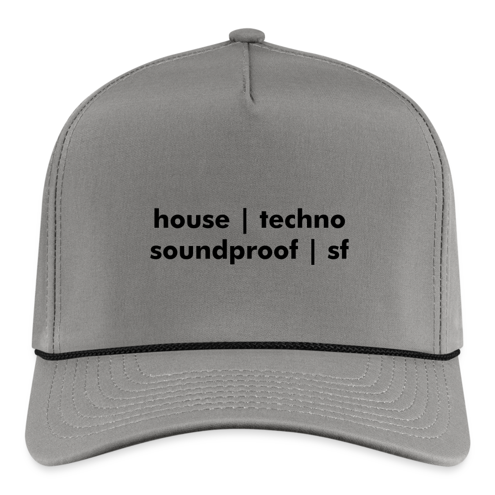 House | Techno Rope Cap - gray/black