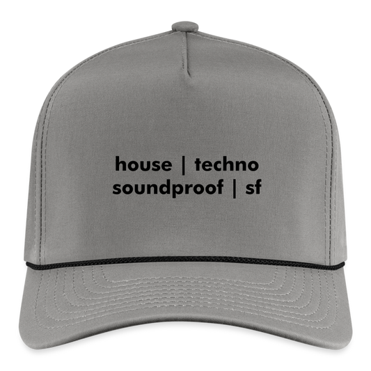 House | Techno Rope Cap - gray/black