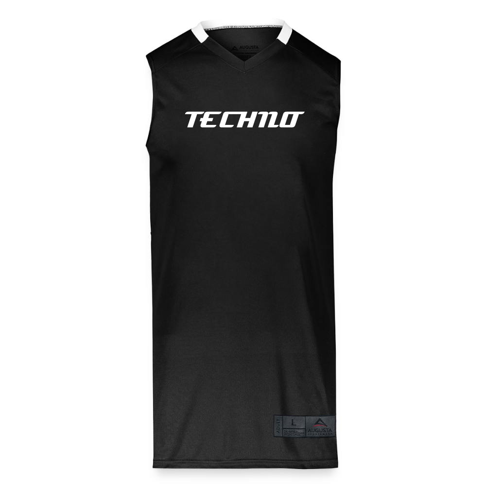 Techno Basketball Jersey - black/white