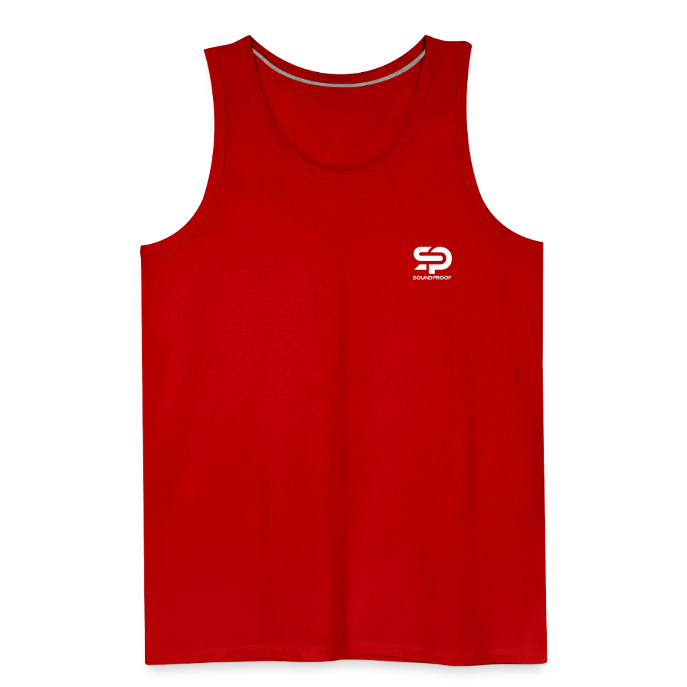 Men’s Premium Tank - Logo - red