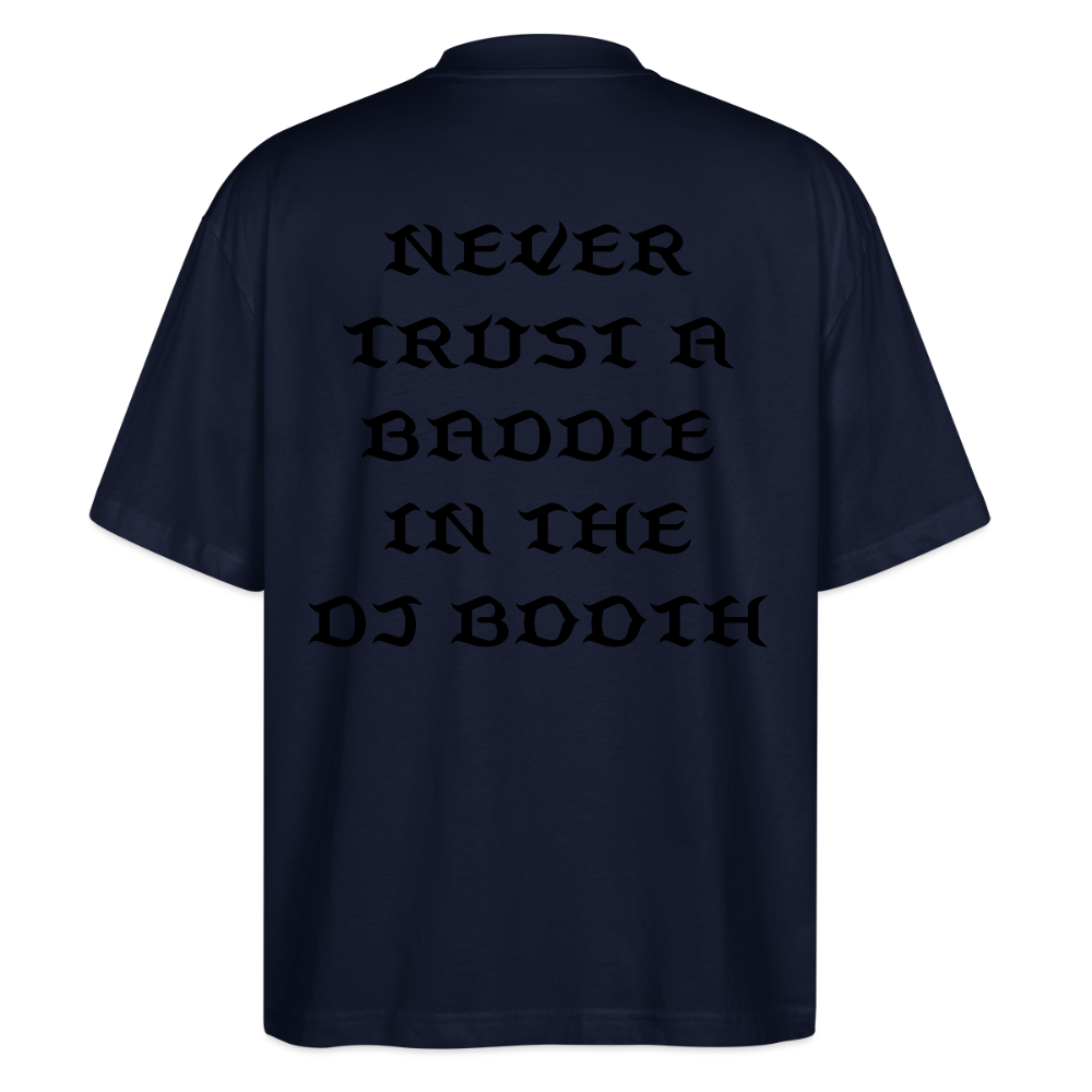 Don't Trust 'Em (Baddie) Oversized T-Shirt - french navy