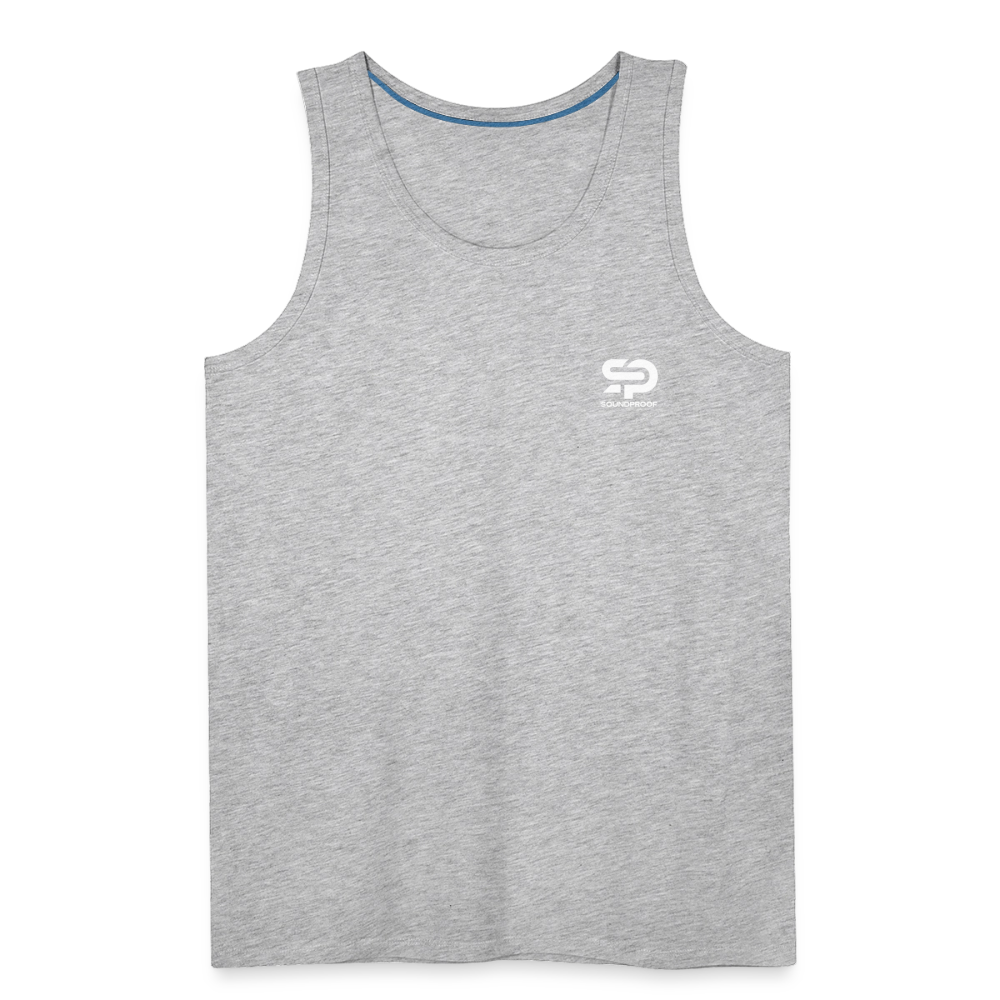 Men’s Premium Tank - Logo - heather gray