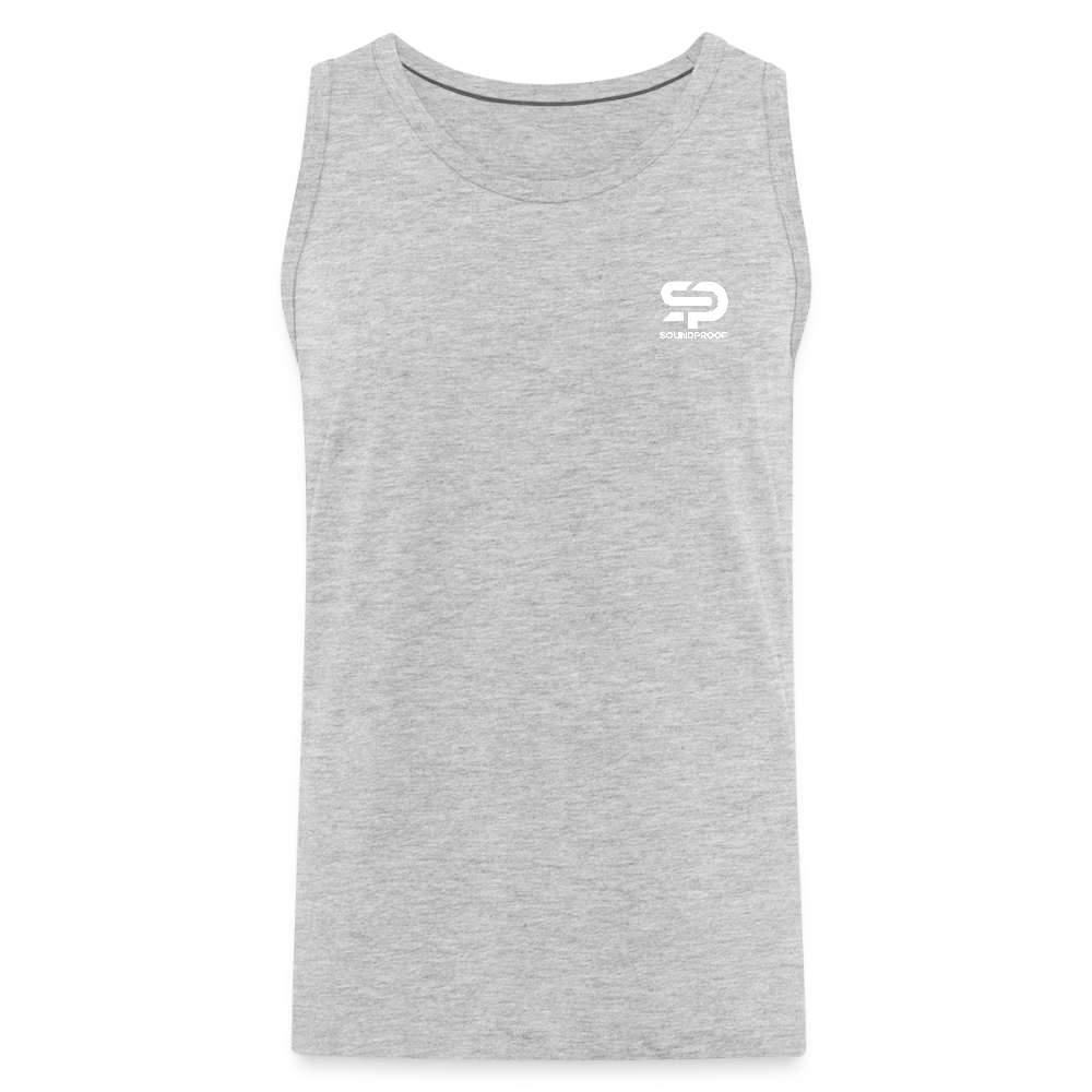 Men’s Premium Tank - Logo - heather gray