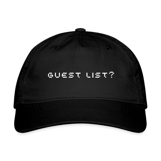 Guest List? Hat - black