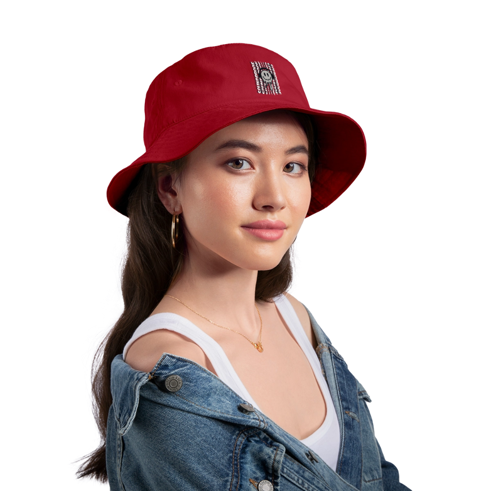 Bucket Hat - Melted Smile - red