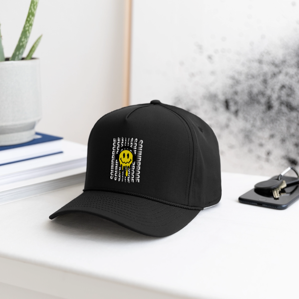 Smiley Rope Cap - black/black