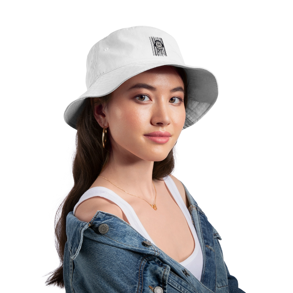 Bucket Hat - Melted Smile - white