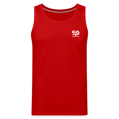 Men’s Premium Tank - Logo - red