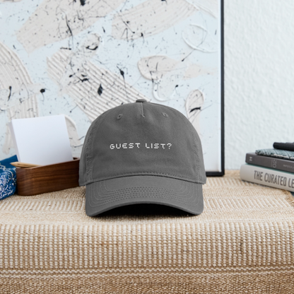 Guest List? Hat - charcoal