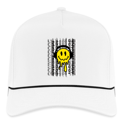 Smiley Rope Cap - white/black