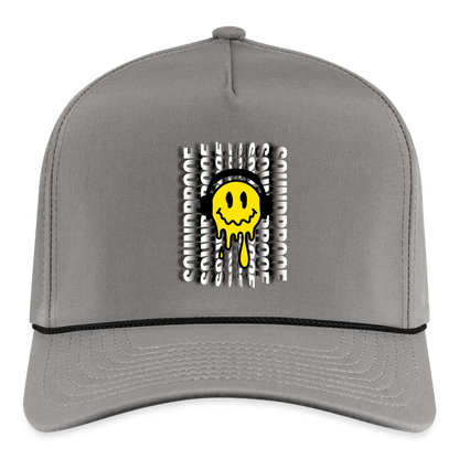 Smiley Rope Cap - gray/black
