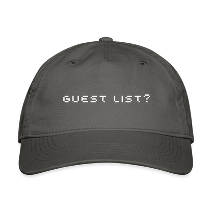 Guest List? Hat - charcoal