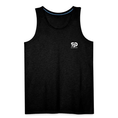 Men’s Premium Tank - Logo - charcoal grey