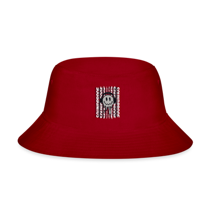 Bucket Hat - Melted Smile - red