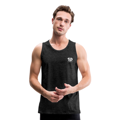 Men’s Premium Tank - Logo - charcoal grey