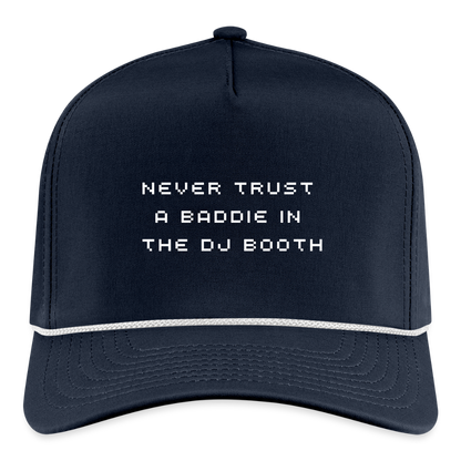 Don't Trust 'Em (Baddie) Hat - navy/white