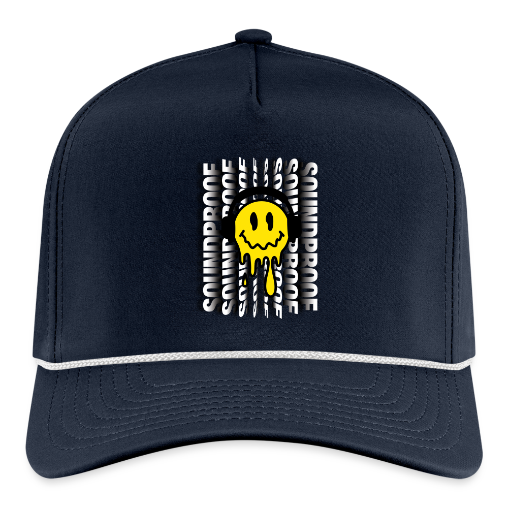 Smiley Rope Cap - navy/white