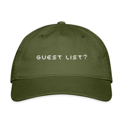 Guest List? Hat - olive green