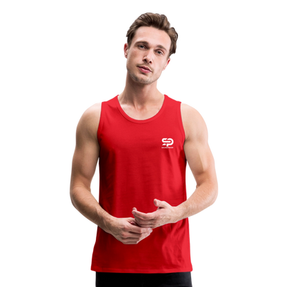 Men’s Premium Tank - Logo - red