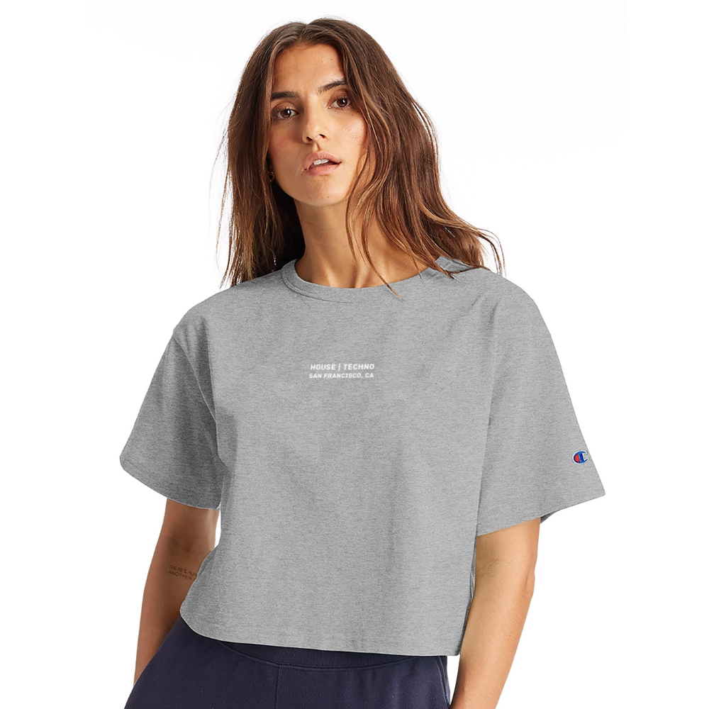 O.G. Champion Heavyweight Crop-Top - heather gray