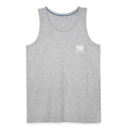 Men’s Premium Tank - Logo - heather gray