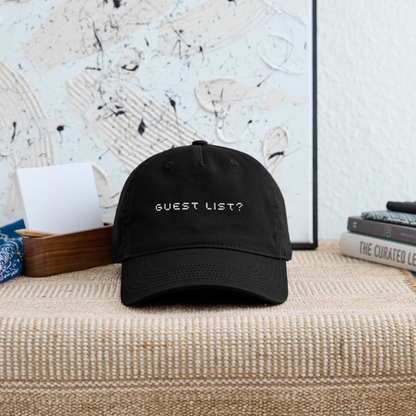Guest List? Hat - black