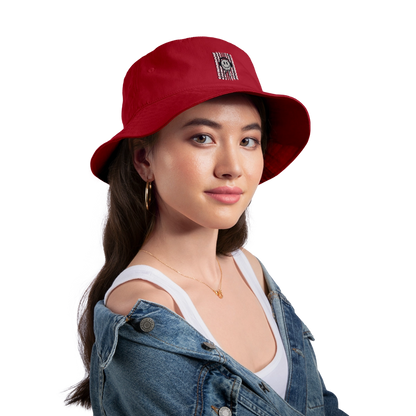 Bucket Hat - Melted Smile - red
