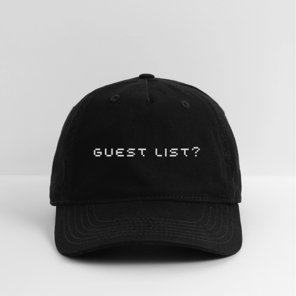 Guest List? Hat - black