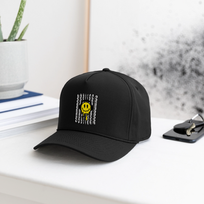Smiley Rope Cap - black/black